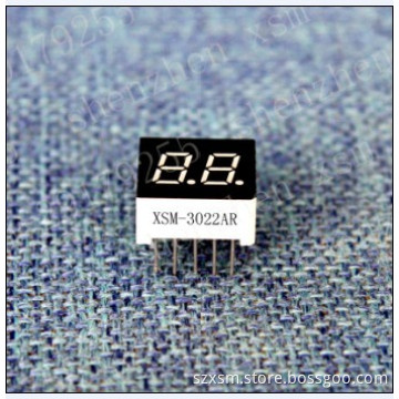 0.3" 2 digit 7 segment led numeric display